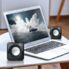 XTECH XTS110 - Mini parlantes estereo con alimentación USB y cable de 3,5mm - Imagen 2