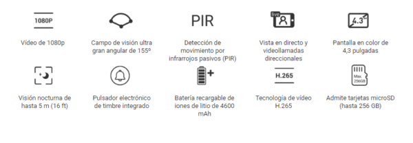 EZVIZ DP2C - Sistema de intercomunicación de vídeo 1080p - Wifi - Imagen 3