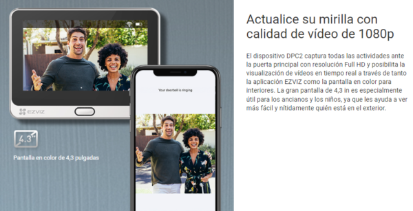 EZVIZ DP2C - Sistema de intercomunicación de vídeo 1080p - Wifi - Imagen 4