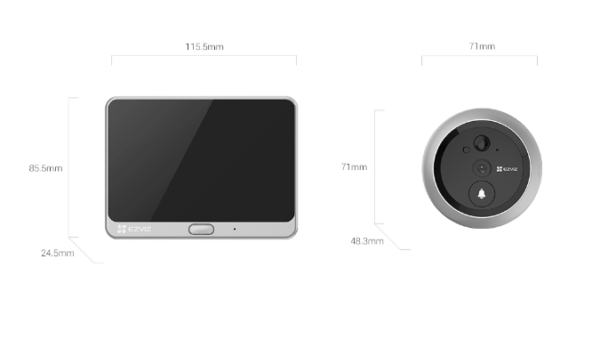 EZVIZ DP2C - Sistema de intercomunicación de vídeo 1080p - Wifi - Imagen 2